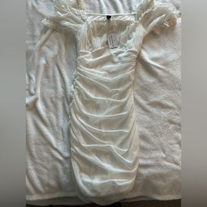 Windsor White off shoulder dress